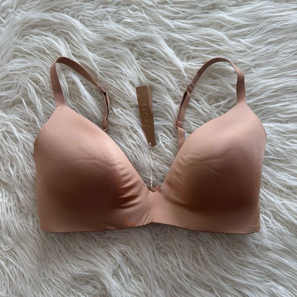 Skims Wireless Form T-shirt Bra Ochre Size 34DD